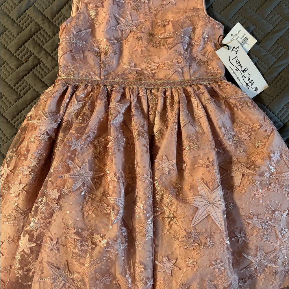 Girl pink dress